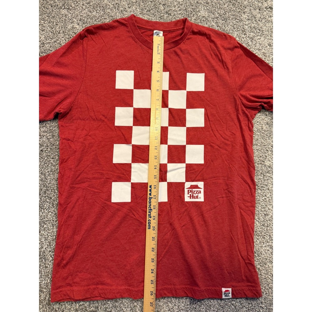 Pizza Hut T-Shirt Mens M Red Checkered Logo Graphic Short Sleeve Promo Tee - Picture 7 of 8